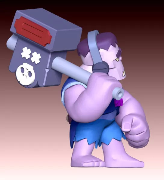 Frank Brawl Stars Fan Art - Model preview 6