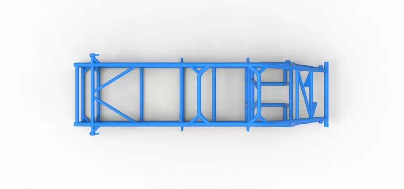 Frame of Experimental Pavement Silver Crown Car V3 Scale 1:25 - Model preview 8