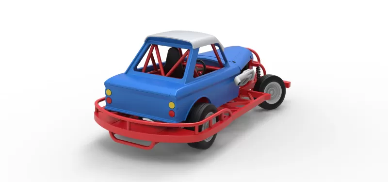 New Zealand Vintage Stock car while turning Scale 1:25 - Model preview 18