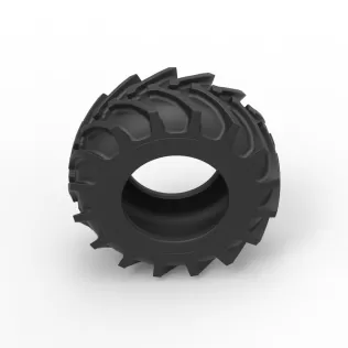 Tractor tire 37 Scale 1:25 - Model thumbnail 6