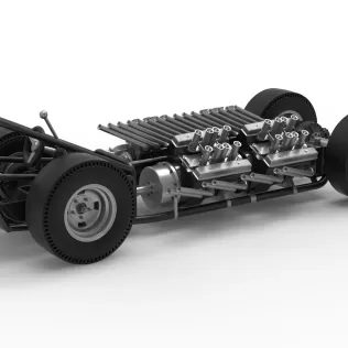 Vintage AWD Dragster Base Version 2 Scale 1:25 - Model thumbnail 18