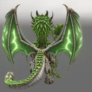 Verdant Arcane Dragon STL File for 3D Print - Model thumbnail 11