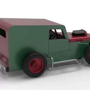 Dwarf car while turning Scale 1:25 - Model thumbnail 20