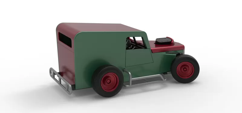 Dwarf car while turning Scale 1:25 - Model preview 20