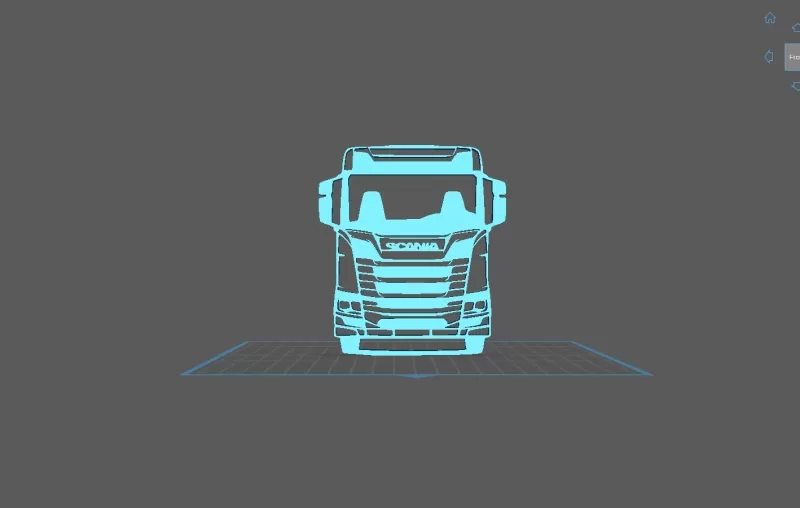 Truck - Scania R730 Wall Art - Model preview 1