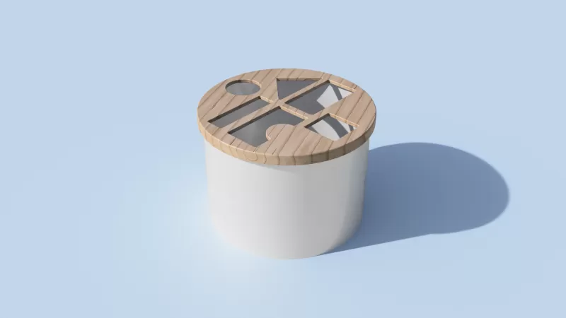 Building Blocks set with storage box for kids - Model preview 4