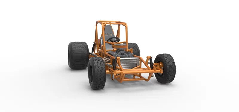 Vintage Sprint car Base Version 2 Scale 1:25 - Model preview 26