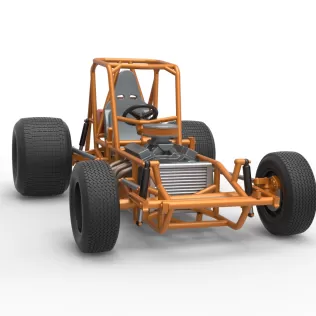 Vintage Sprint car Base Version 2 Scale 1:25 - Model thumbnail 26