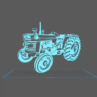 Tractor - Massey fergusson MF 165 Wall Art