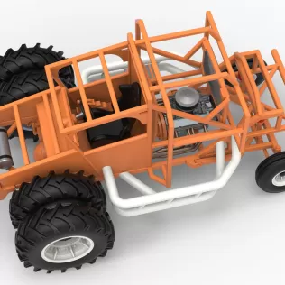 Racing Combine Harvester Base Scale 1:25 - Model thumbnail 4