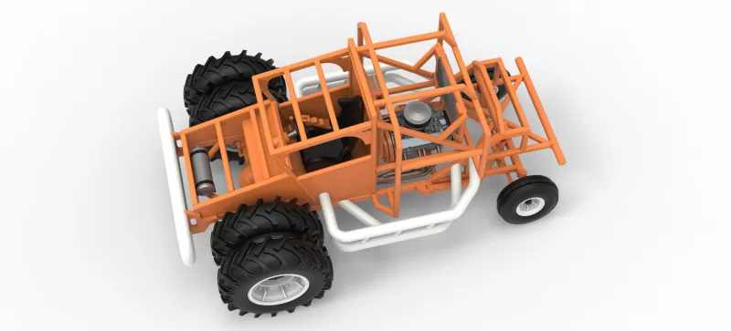 Racing Combine Harvester Base Scale 1:25 - Model preview 4