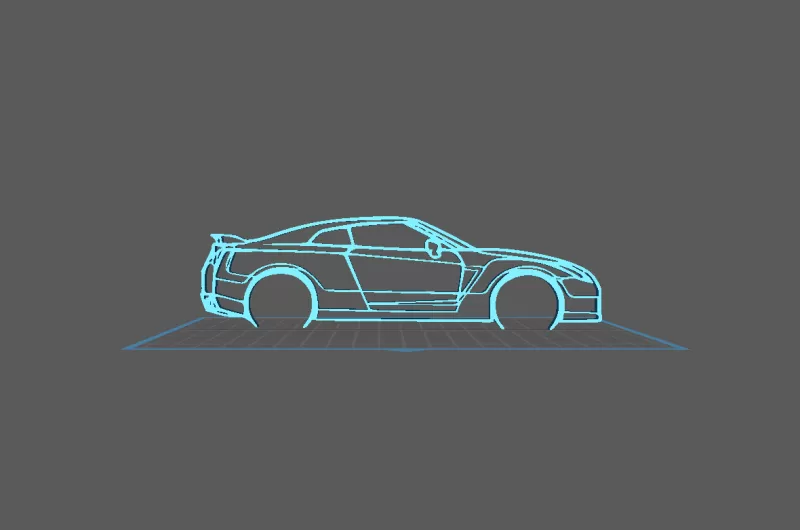 Nissan - R35 GTR Wall Art - Model preview 2