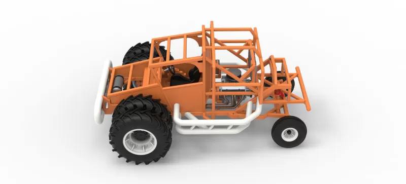 Racing Combine Harvester Base Scale 1:25 - Model preview 10