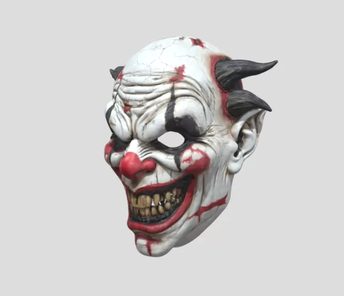 Evil Clown Mask - Model preview 2