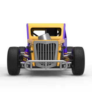 Dwarf car Version 2 Scale 1:25 - Model thumbnail 7