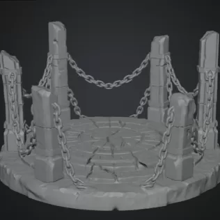 Ancient Chain Portal STL File for 3D Print - Model thumbnail 10