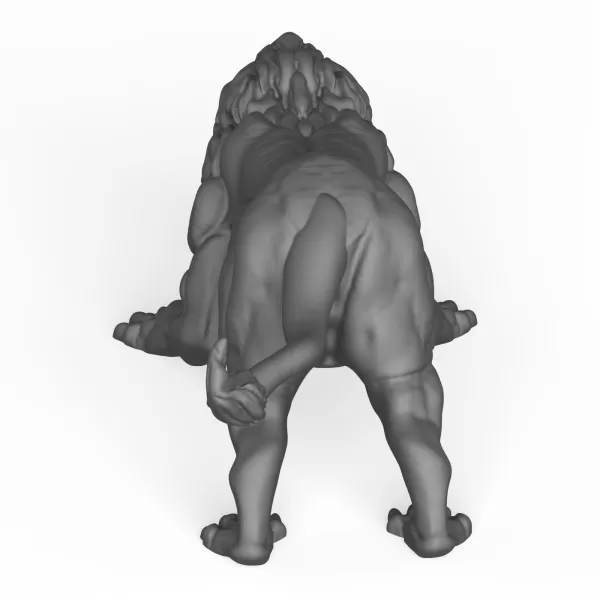 3D Printable Lion - Model preview 4