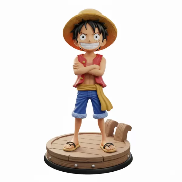 Monkey D. Luffy 3D Model | Straw Hat Captain - Model preview 1