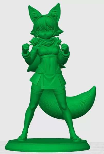 Modelo de chica zorro kemonomimi - Model preview 2