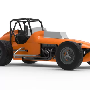 Dirt Silver Crown Champ car Version 2 Scale 1:25 - Model thumbnail 25