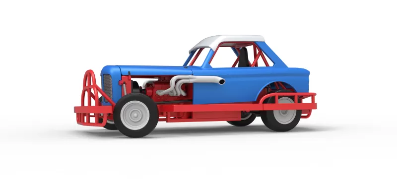 New Zealand Vintage Stock car while turning Scale 1:25 - Model preview 2