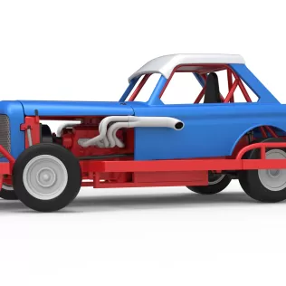 New Zealand Vintage Stock car while turning Scale 1:25 - Model thumbnail 2