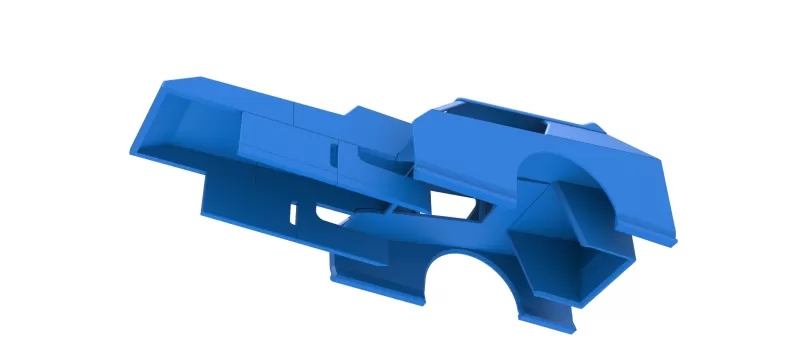 Shell of Vintage Dirt Modified stock car Version 8 Scale 1:25 - Model preview 3