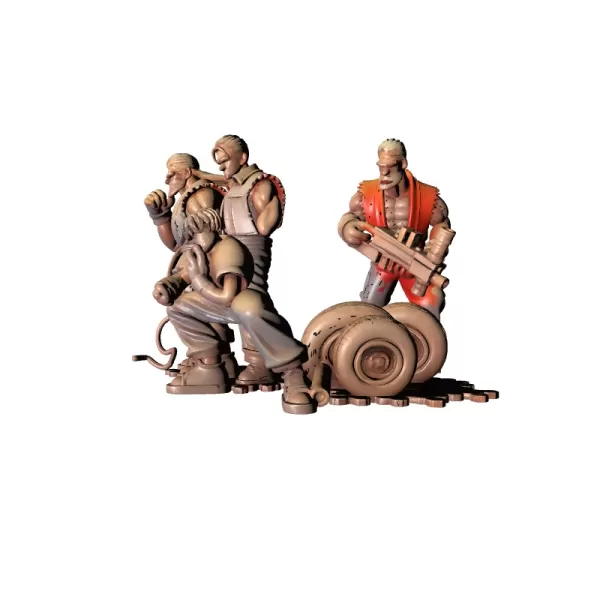 Street Fighter Characters 3D Model - Model preview 5