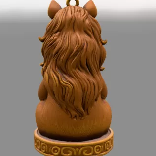 Cute Horse Ornament - STL File - Horse Pendant for 3D print - Model thumbnail 4