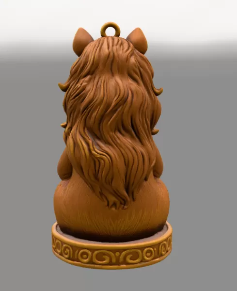 Cute Horse Ornament - STL File - Horse Pendant for 3D print - Model preview 4
