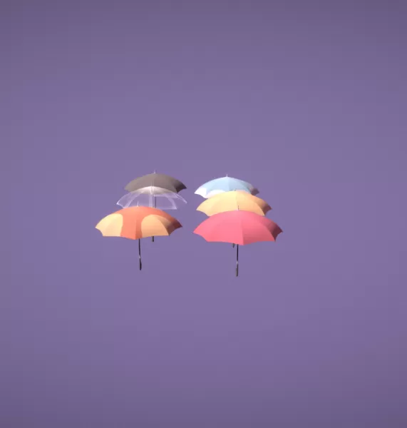 Umbrella Diffrent Styles - Model preview 2