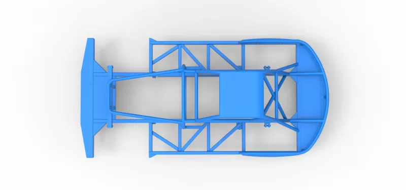Frame of New Zealand Vintage Stock car Scale 1:25 - Model preview 9