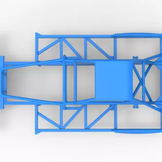 Frame of New Zealand Vintage Stock car Scale 1:25 - Model thumbnail 9