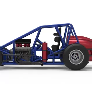 Dirt Silver Crown Car Base Scale 1:25 - Model thumbnail 9