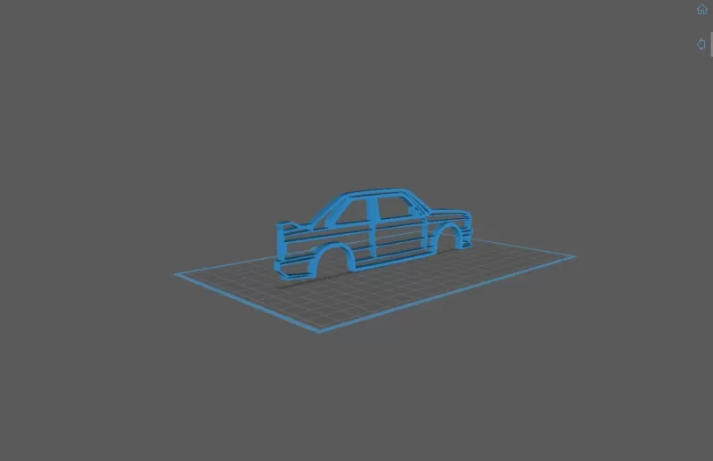 BMW - E30 M3 Wall Art - Model preview 2
