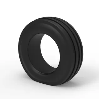 Tractor front tire 2 deflated Scale 1:25 - Model thumbnail 7