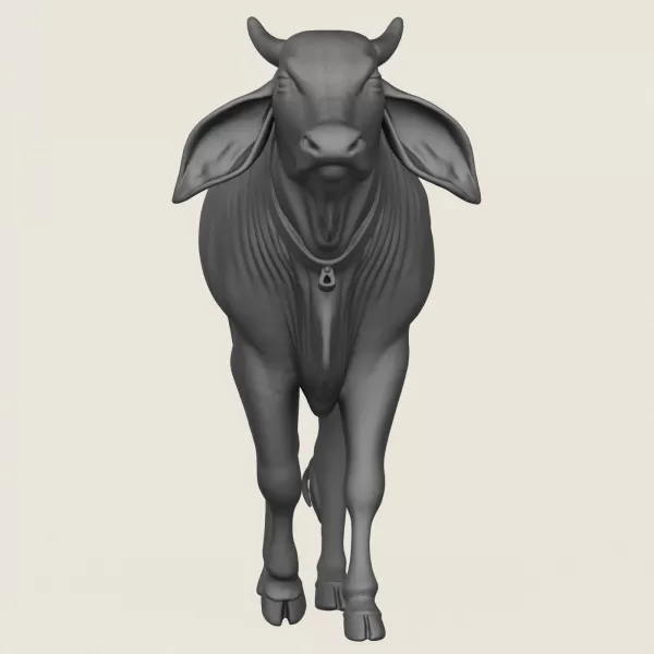 Indian Ox Print Ready 3D Model - Model preview 2