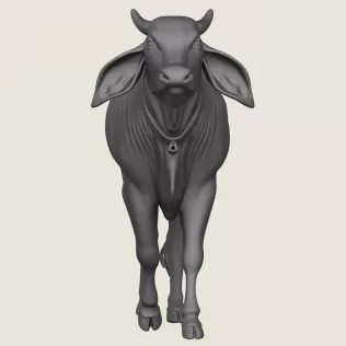 Indian Ox Print Ready 3D Model - Model thumbnail 2