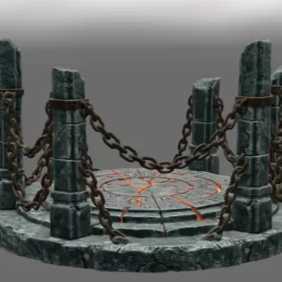 Ancient Chain Portal STL File for 3D Print - Model thumbnail 8