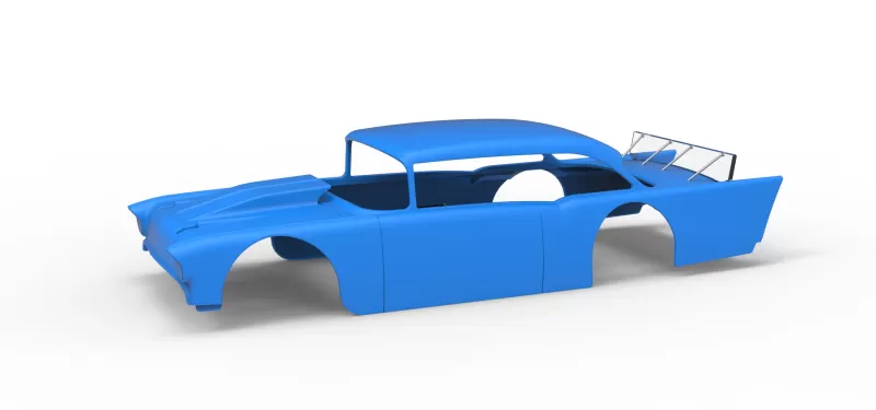 Shell of Vintage Asphalt Modified stock car V9 Scale 1:25 - Model preview 1