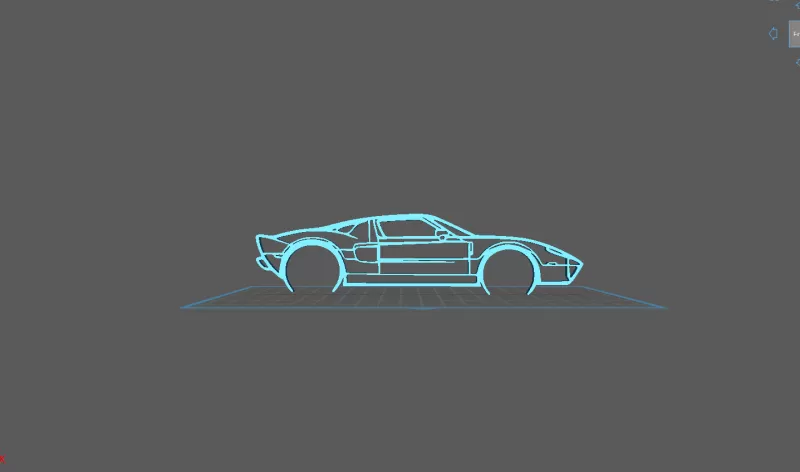 Ford - GT Wall Art - Model preview 2