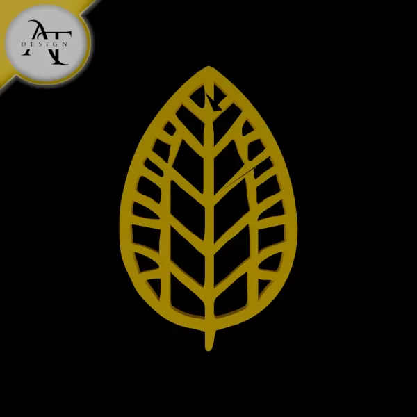 Simple Leaf Symbol - 2D Art - Model preview 1