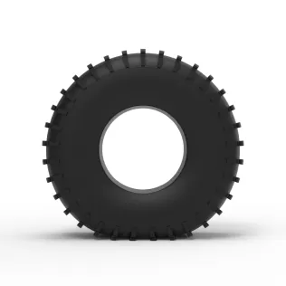 Trom tire 1 deflated Scale 1:25 - Model thumbnail 5