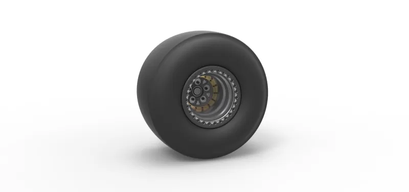 Rear wheel of Top fuel dragster Scale 1:25 - Model preview 1