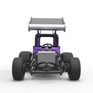 Vintage Winged Supermodified stock car for Dirt Scale 1:25 - Model thumbnail 7