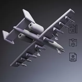A-10 Warthog Attack Aircraft #RoZ - Model thumbnail 6