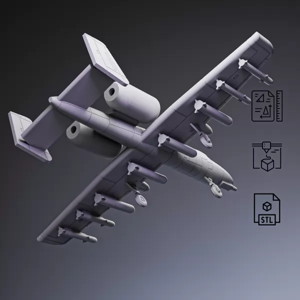 A-10 Warthog Attack Aircraft #RoZ - Model preview 6