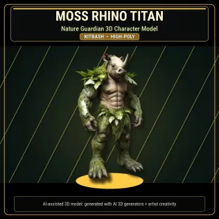 Beast Warriors Pack – Fantasy Creature 3D Models Kitbash - Model thumbnail 12