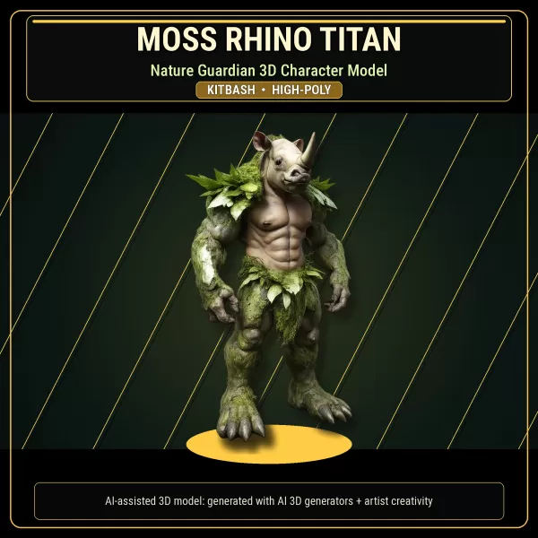 Beast Warriors Pack – Fantasy Creature 3D Models Kitbash - Model preview 12