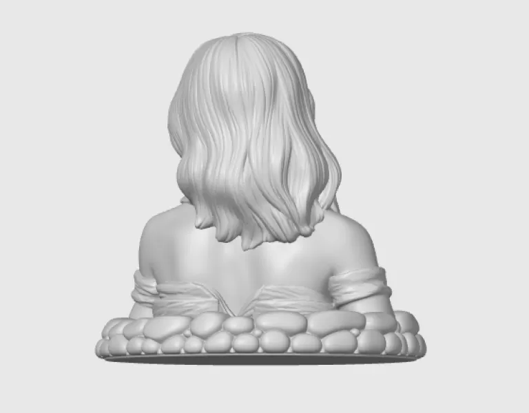 Sydney Sweeney 3D Bust - Model preview 7